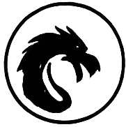 Round dragon coloring page teaser.