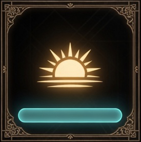 Illustrated Dawn card from Aeloria's Five Aspects
